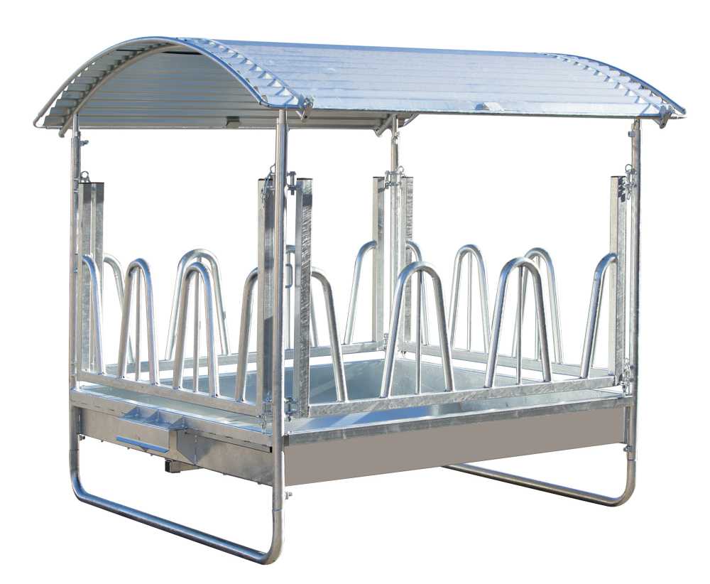 Viereckraufe mit Palisadenfressgitter "Standard"