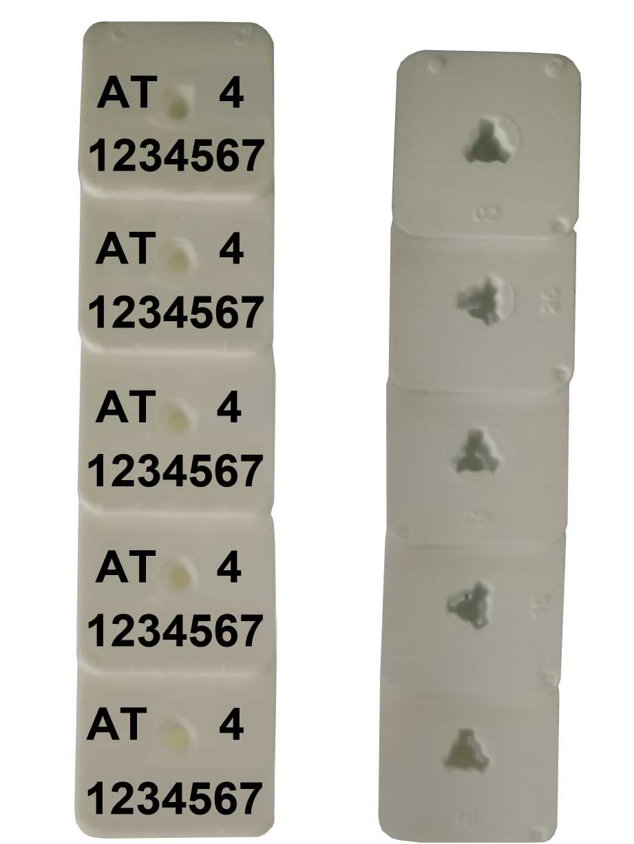 Ohrmarken Merko M2 Streifen quadratisch